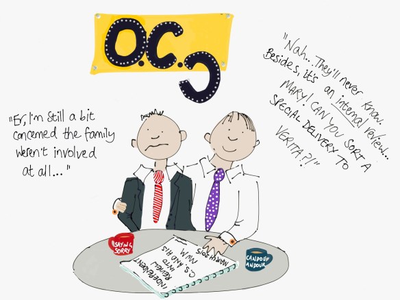 "And bung a copy to the commissioners, NHS England, Sloven and the top brass of OCC.. The more the merrier in the circs. Cheers."