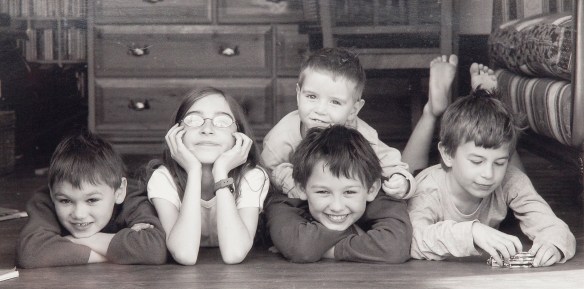 Connor with his brothers and sisters